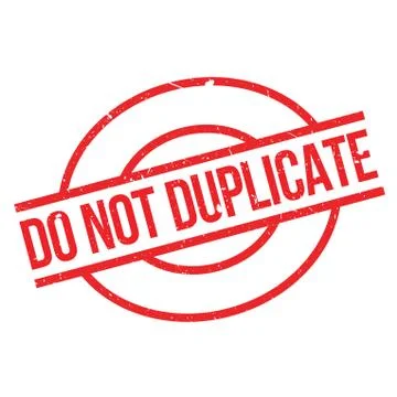 Do Not Duplicate rubber stamp イラスト素材