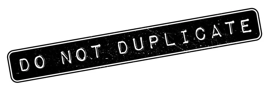 Do Not Duplicate rubber stamp Stock Illustration