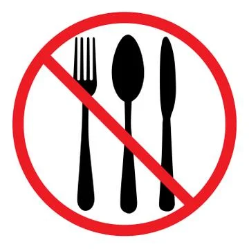 Do not eat icon Stock Illustration
