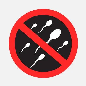 Do not ejaculate sign sticker Illustrazione stock