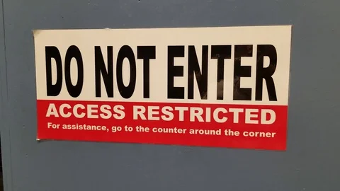 Do Not Enter Stock-Footage 90959509