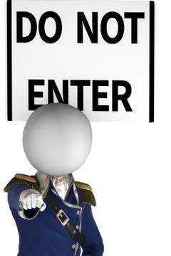 Do not enter Stock Illustration