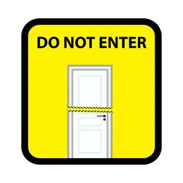 Do not enter Stock Illustration