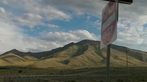 Do Not Enter - Nevada2 Vídeo Stock 11819881