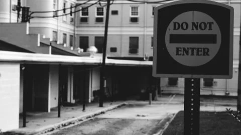 Do Not Enter 库存照片