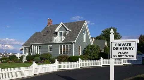 Do not enter private property, no trespassing Stock-Footage 42984782