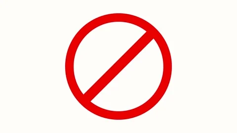 Do Not Enter red warning traffic sign isolated on the white background. Video stock 306826968