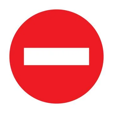 Do not enter road sign icon vector for graphic design, logo, website, social Stock Illustration