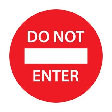 Do not enter road sign icon vector for graphic design, logo, website, social Stock Illustration