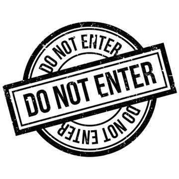 Do Not Enter rubber stamp Ilustración de archivo