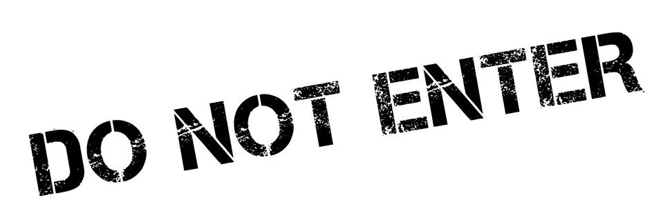 Do Not Enter rubber stamp Ilustración de archivo