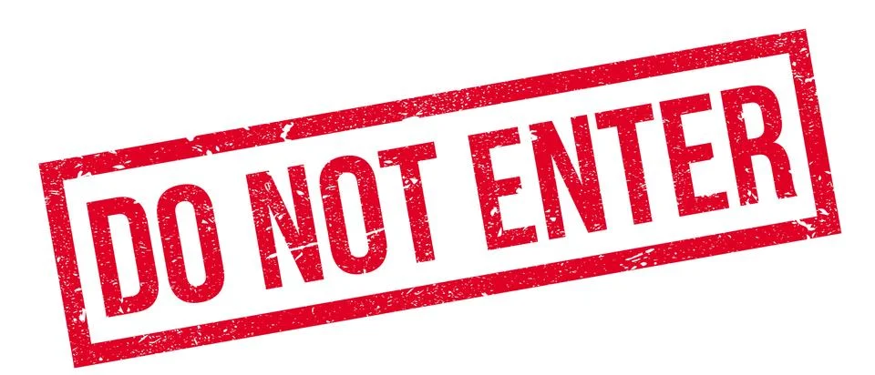 Do Not Enter rubber stamp Ilustración de archivo