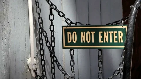 Do Not Enter Sign Stock Footage 71365996
