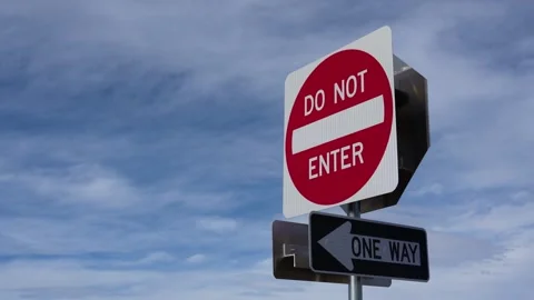 Do Not Enter Sign 스톡 동영상 263857939