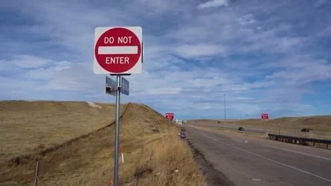 Do Not Enter Sign Stock Footage 263858073