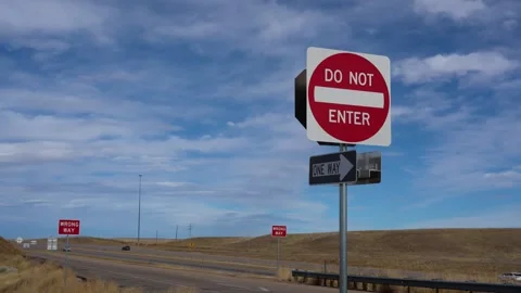 Do Not Enter Sign 스톡 동영상 263858094