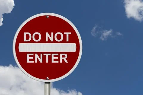 Do not enter sign Stock Illustration