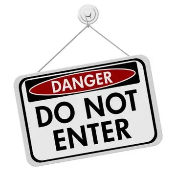 Do not enter sign Stock Illustration