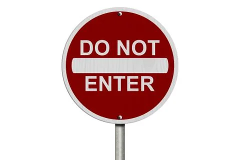 Do not enter sign Stock Illustration