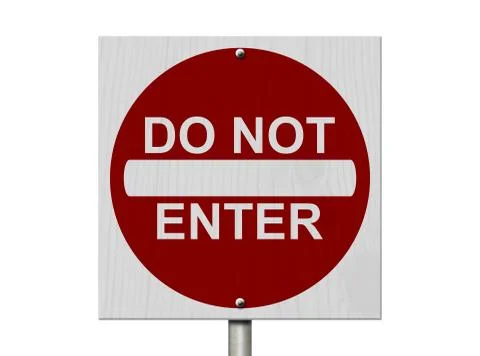 Do not enter sign Stock Illustration