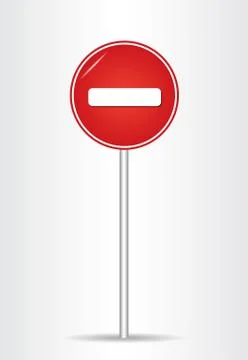 Do not enter sign. Stock Illustration