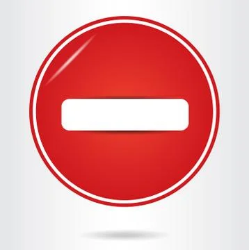 Do not enter sign. Stock Illustration