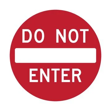 Do not enter sign Illustrazione stock