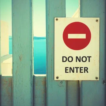 Do not enter sign Foto stock