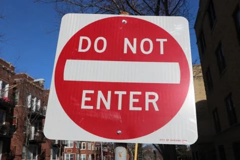 Do Not Enter sign Stock Photos
