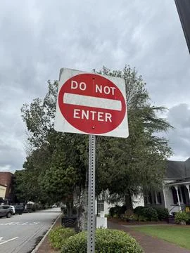 Do not enter sign Stock Photos