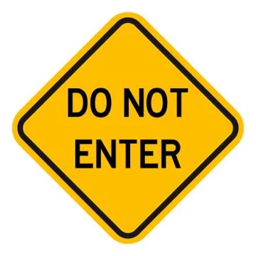 Do not enter sign traffic warning symbol vector Stock Illustration