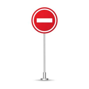 Do not enter sign vector illustration isolated on white background Stock Illustration