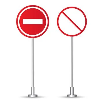 Do not enter sign vector illustration isolated on white background Stock Illustration