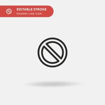 Do Not Enter Simple vector icon. Illustration symbol design template for web  Stock Illustration