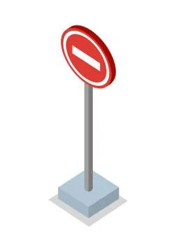 Do Not Enter - Traffic Sign Stock Illustration