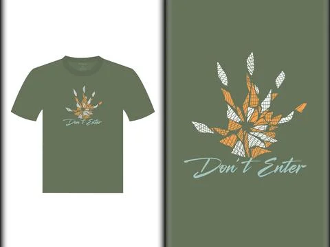 Do Not Enter Vector T Shirt Design Stock Illustration