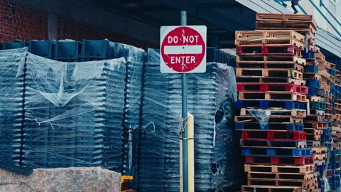 Do Not Enter Work Site Stock-Footage 331728950