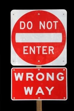 Do not enter wrong way Photos