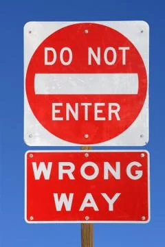 Do not enter wrong way Photos