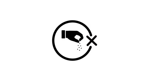 Do not feed animals icon animation. stop feeding sign animation, hand feedi.. Stock Footage 346496995