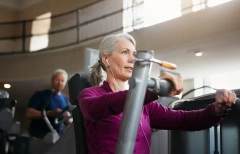 Do not grow old not knowing your bodys capability. Portrait of a senior woman Stock Photos