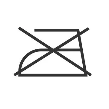 Do not Iron icon. Laundry symbol vector Stock Illustration