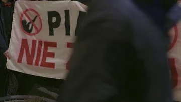 ''Do not kill''. A protest against killing animals Stock Footage 86062988