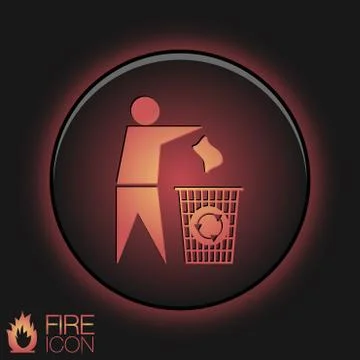 Do not litter Stock Illustration