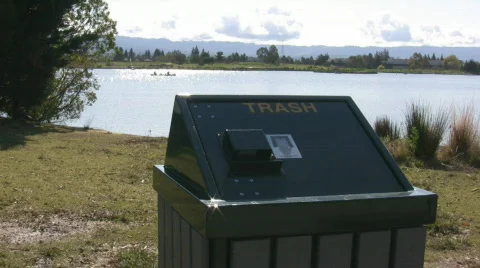 Do not litter in a park Video stock 352208