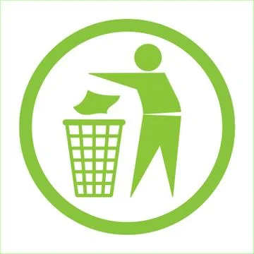 Do not litter sign Stock Illustration