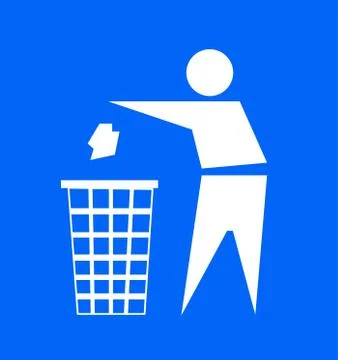 Do not litter, vector sign Stock Illustration