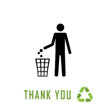 Do not litter, vector sign Ilustración de archivo