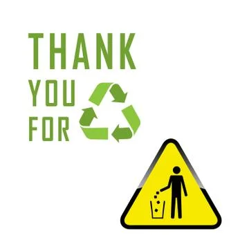 Do not litter, vector sign Ilustración de archivo