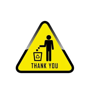 Do not litter, vector sign Ilustración de archivo